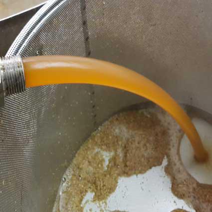 le moût de bière, après l'empatage
