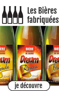 Les 3 bières fabriquées à la brasserie Dreum